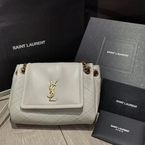 Authentic Ysl Mini Nolita Bag In Lambskin